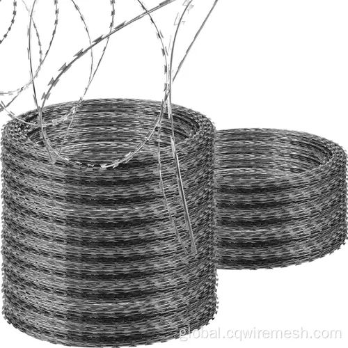 Hot Dipped Concertina Barbed Wire Hot Dipped Galvanized Razor Barbed Wire Airport Fence Manufactory